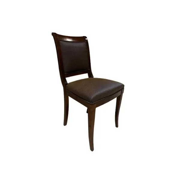 Walnut wood chair, Morelato 