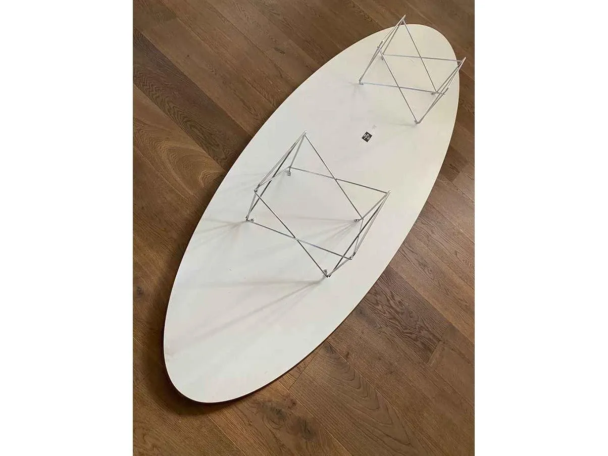 Tavolino ovale Elliptical Table in laminato e acciaio, Vitra 