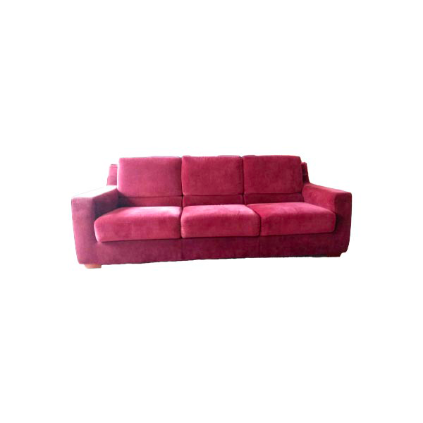 Oscar 3 seater sofa in fabric (burgundy), Busnelli image