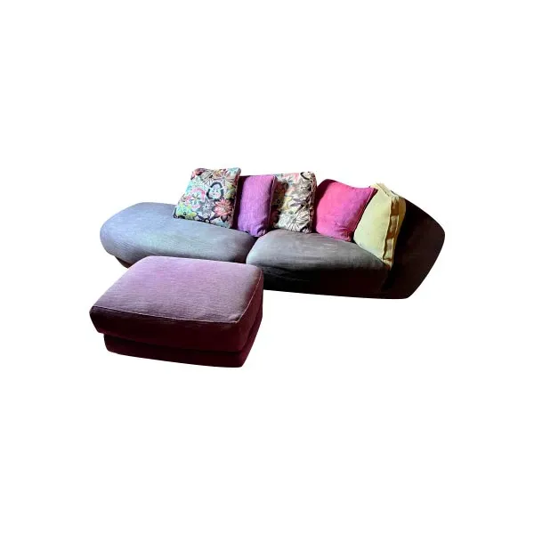 Archipel 4-seater sofa with pouf, Roche Bobois image