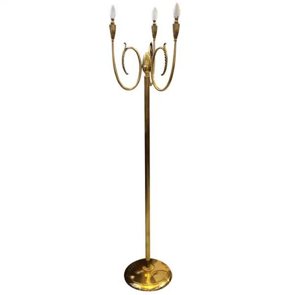 Vintage Brass floor lamp 1950s