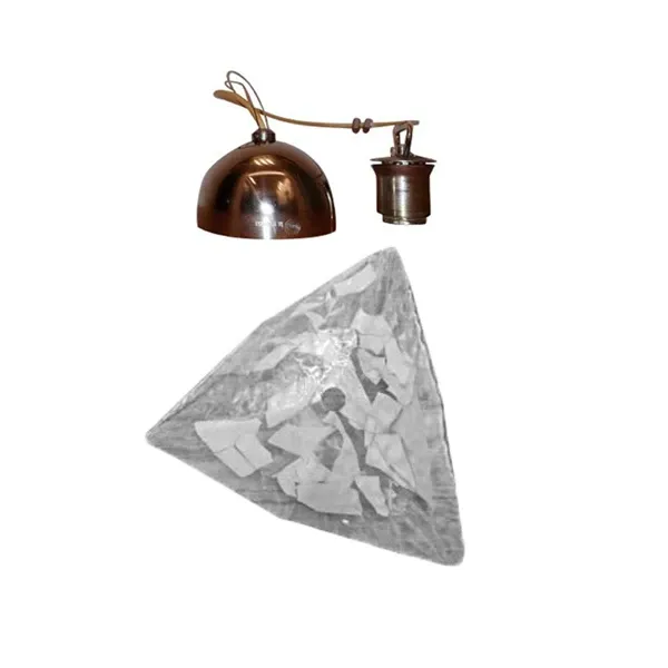 Triangular glass sail suspension lamp, La Murrina image