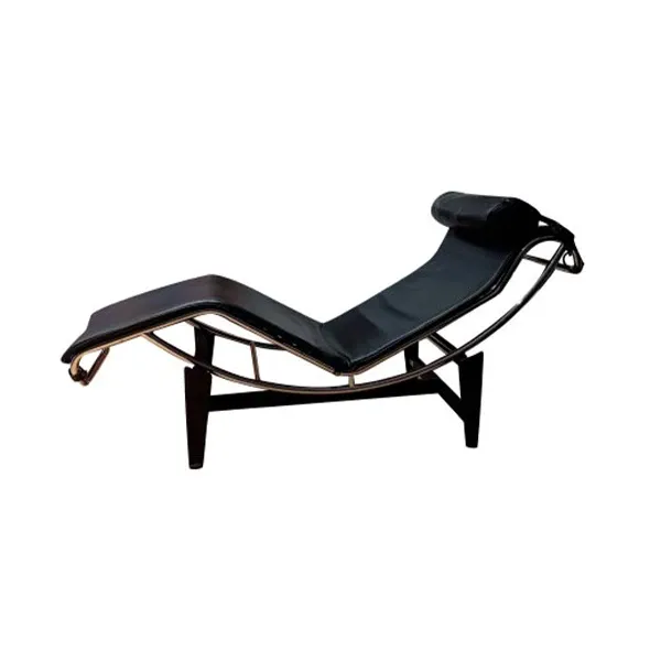 Chaise longue LC4 serie Mvseum in pelle (nera), Alivar image