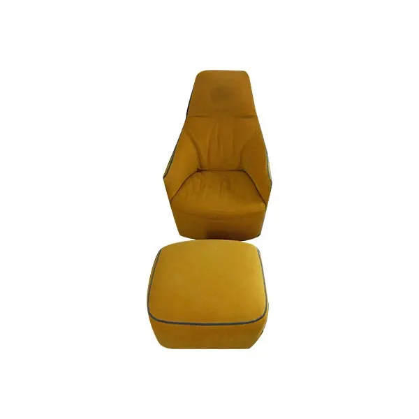 Armchair with swivel base Santa Monica Lounge, Poliform image