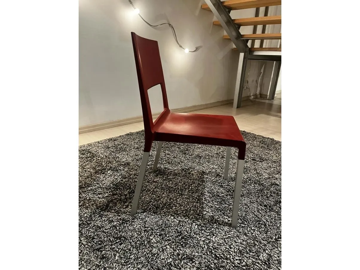 Sedia Face bordeaux, Kristalia 8