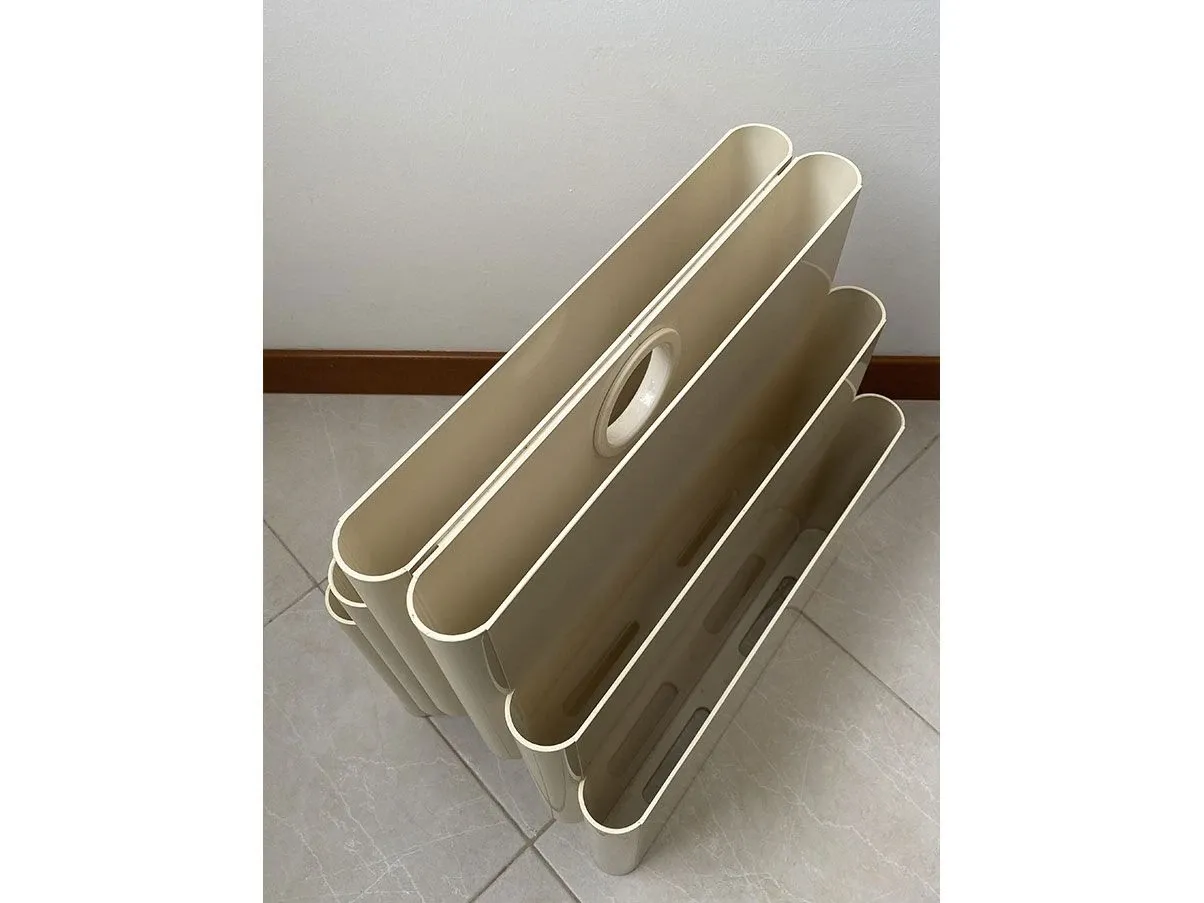 Portariviste vintage con 6 tasche (bianco), Kartell 1