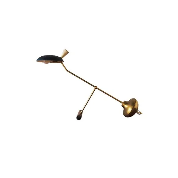 Vintage brass table lamp from the 1950s, image