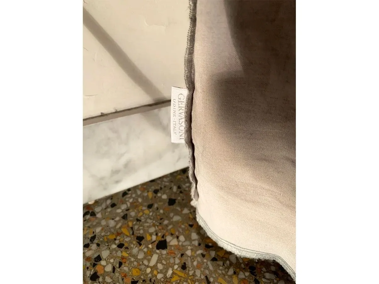 Ghost 3-seater sofa in removable linen (grey), Gervasoni 5