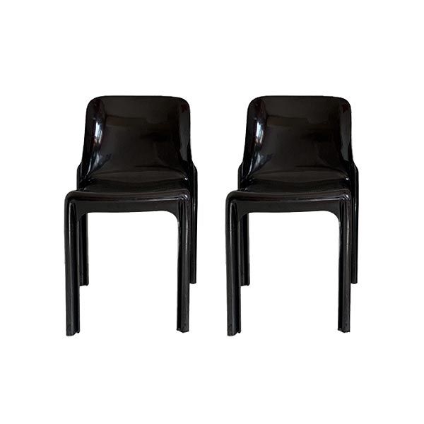 Set of 2 Selene chairs by Vico Magistretti, Artemide image