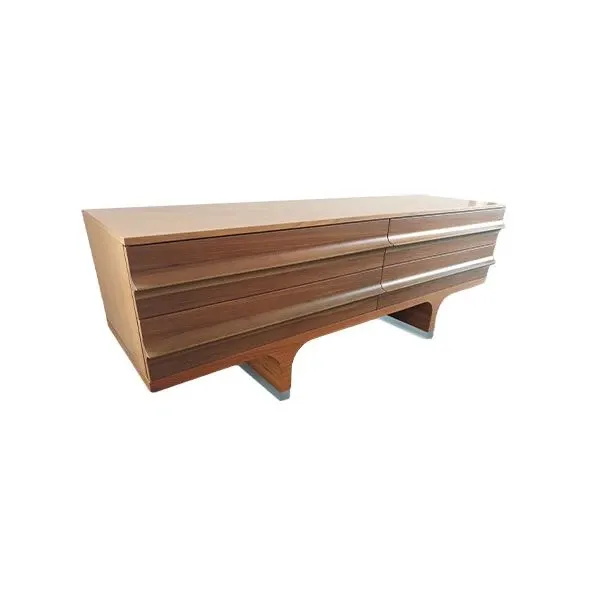 Chest of drawers 440 0+1 C 4 drawers in walnut wood, Bernini 7