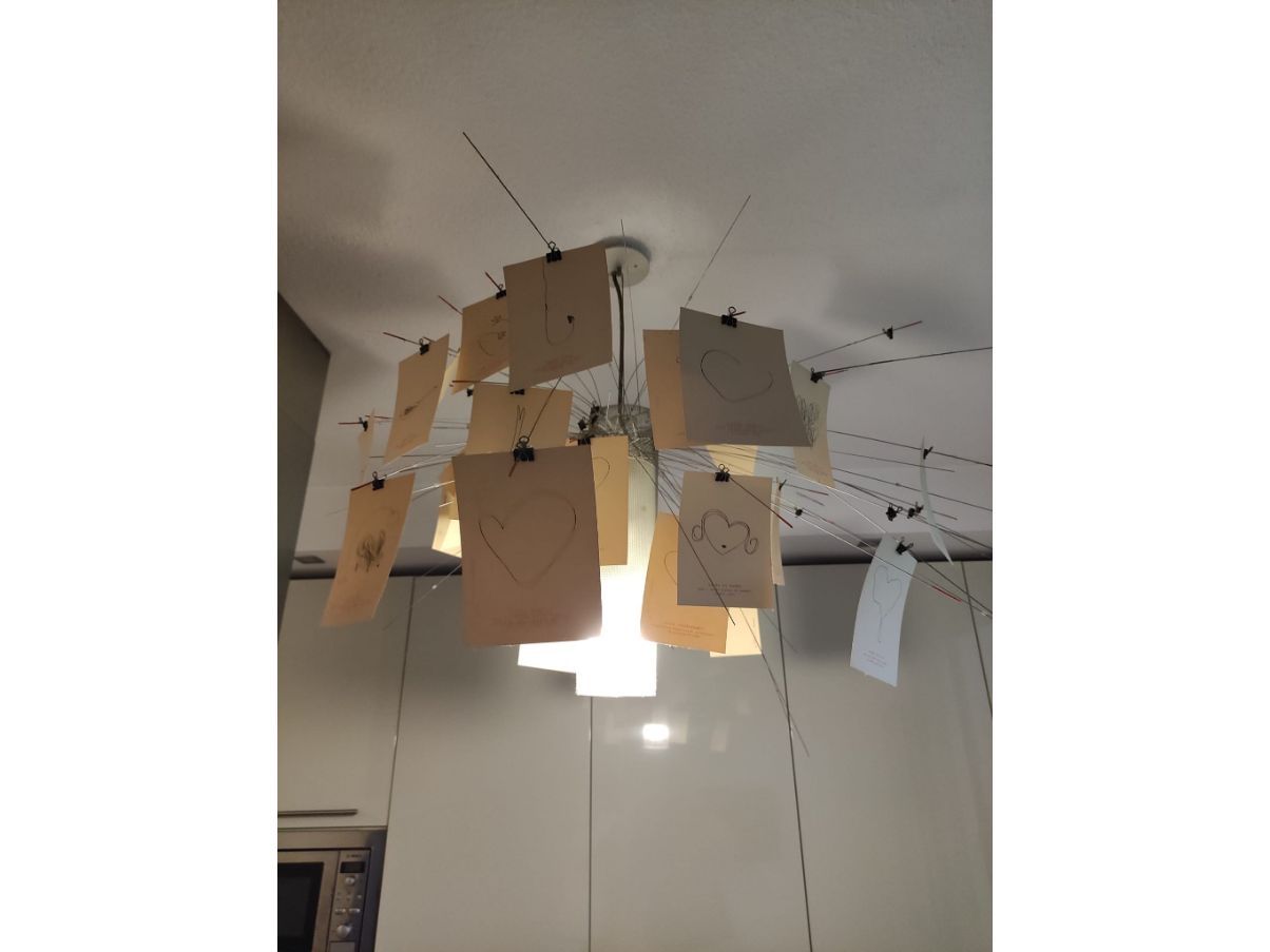 Lampada a sospensione contemporanea Zettel’z, Ingo Maurer Main