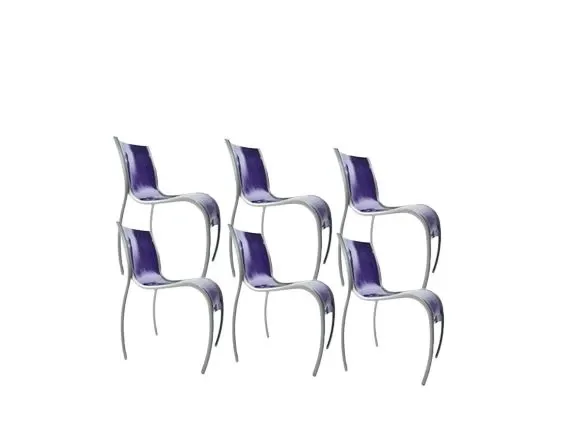 Set 6 FPE (blue), Kartell 
