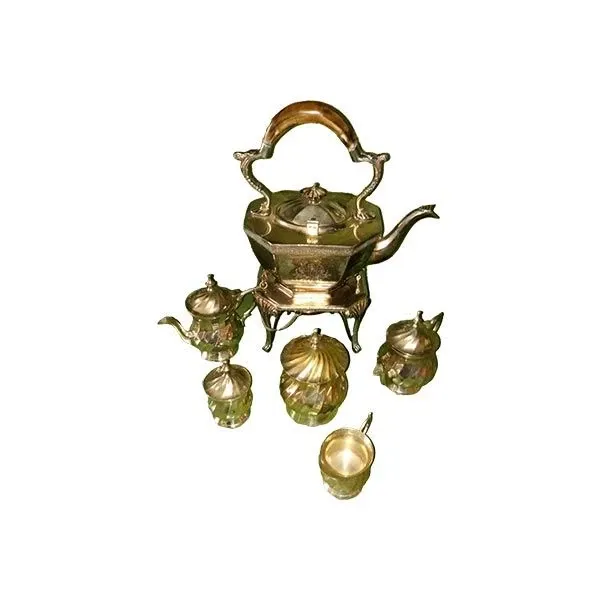 Vintage silver tea service set, 