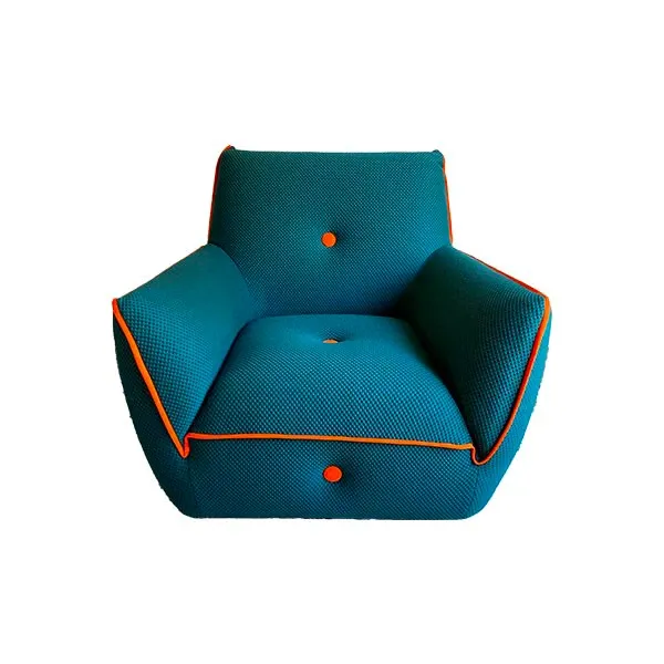 Yuki modern armchair in fabric (green), Egoitaliano image