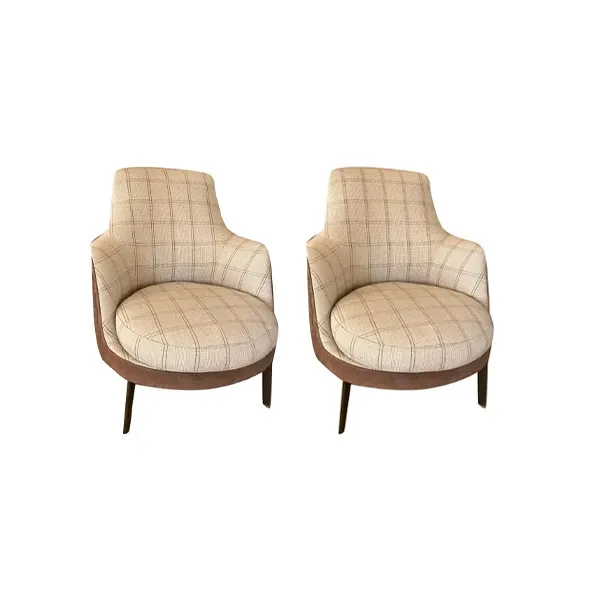 Set of 2 Guscio Soft armchairs by Antonio Citterio, Flexform image