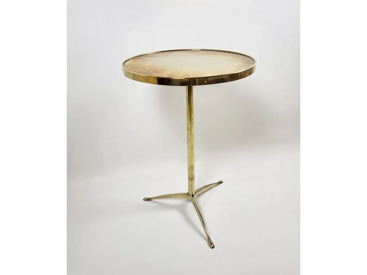 Vintage brass coffee table (1970s), image