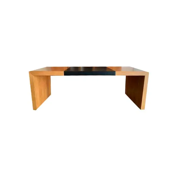 CEO Easy Desk desk in wood and leather, Poltrona Frau image