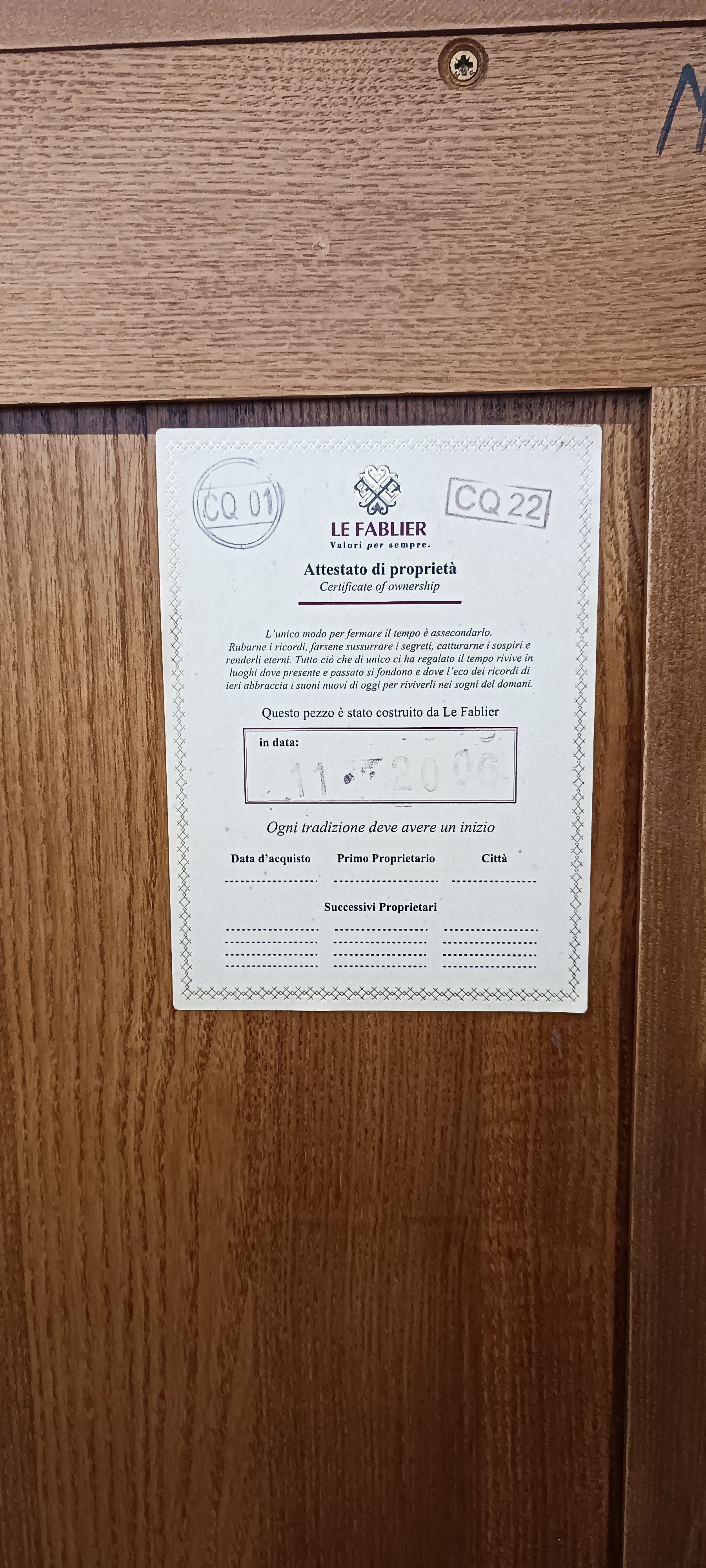 Sideboard Le Gemme aus Holz Brand