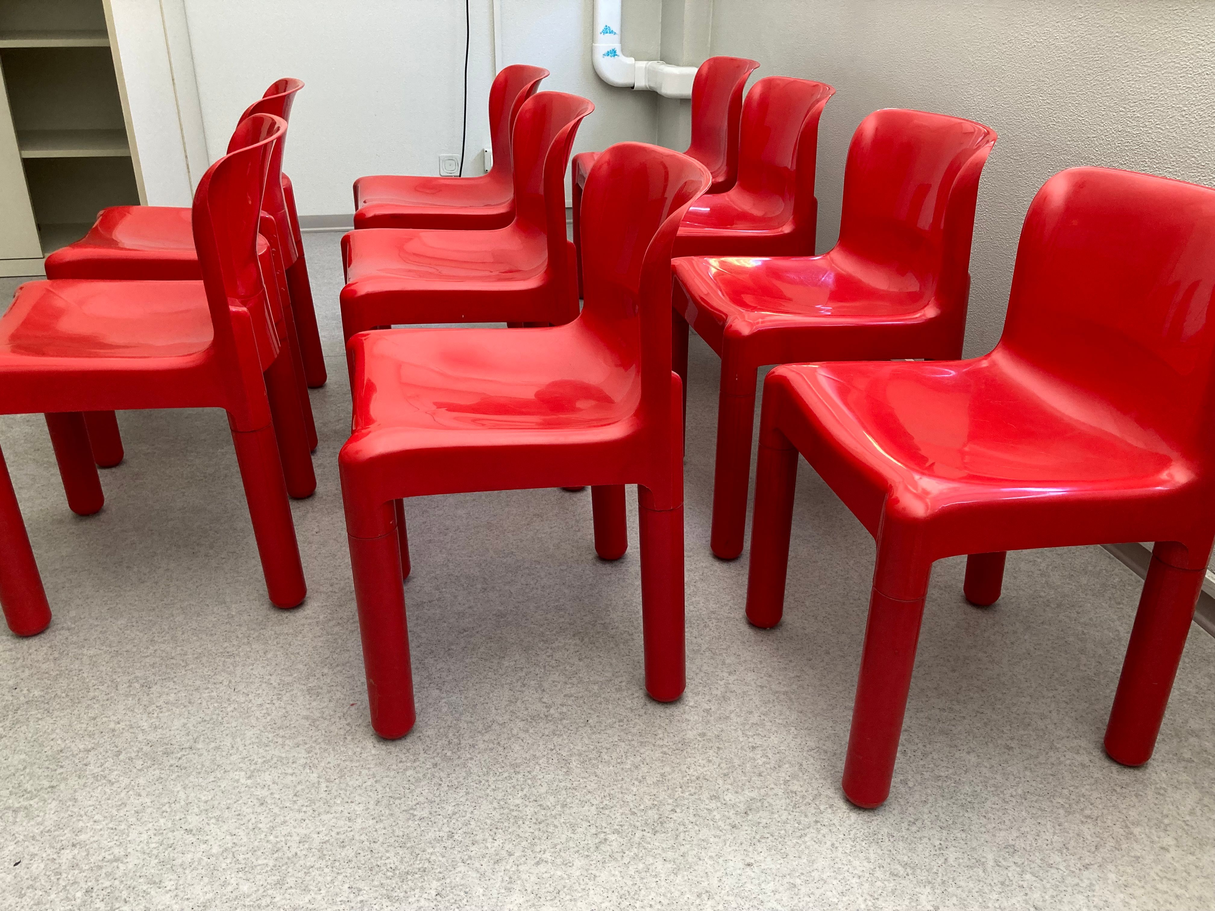 Red Carlo Bartoli 4875 Chair Side