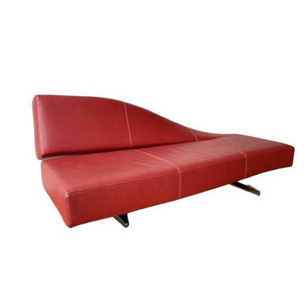  Aspen 180 sofa in red Wagner Martellata leather, Cassina image