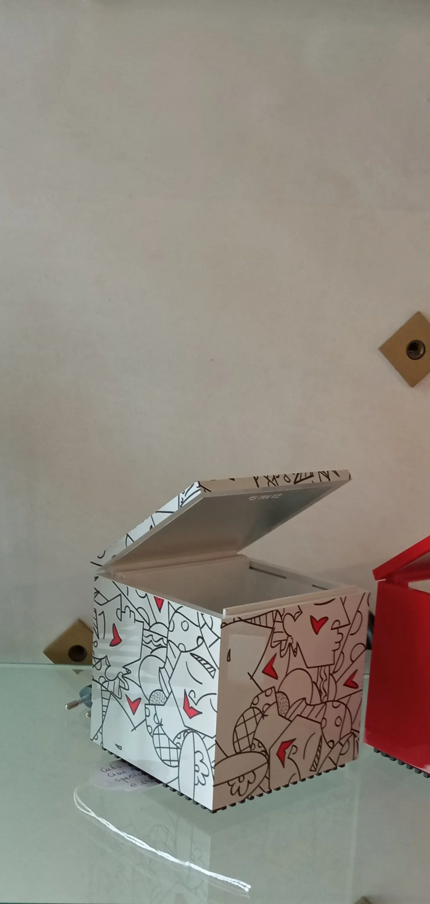 Lampada da tavolo Cubo by romero britto bianco, CINI&NILS  2