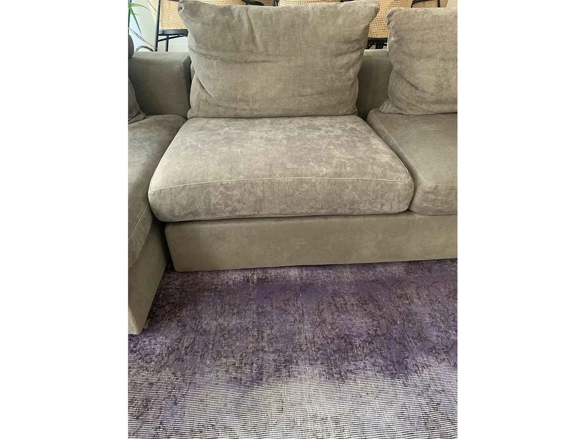 Groundpiece 3 seater sofa in fabric with cushions, Flexform 7