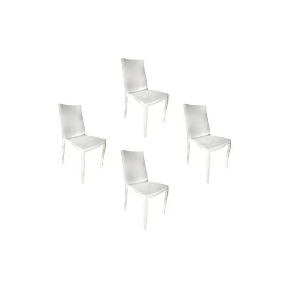 Set of 4 chairs in plastic (white), Bonaldo image