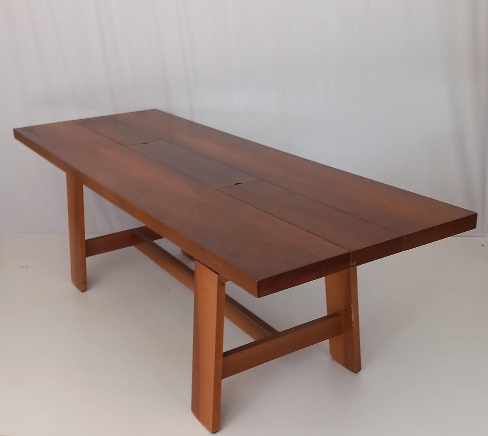 Mid-Century Walnut Rectangular Dining Table by Silvio Coppola (60s) Optional7