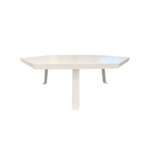 Sweet 46 hexagonal coffee table in wood (white), Gervasoni image