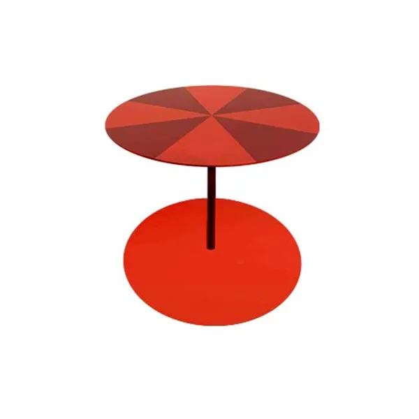 Gong Circus round coffee table in metal (red), Cappellini image