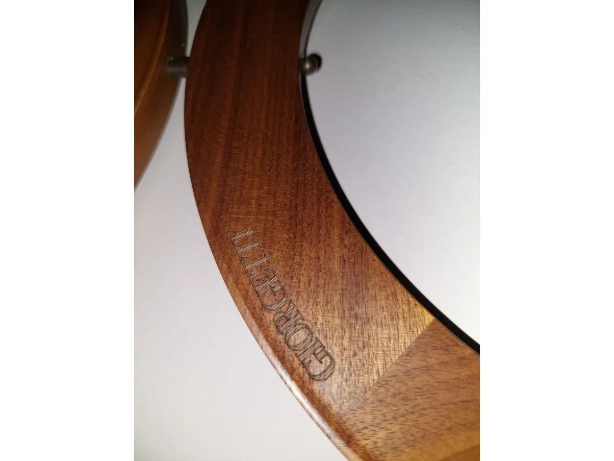 Furnishing accessory Circles in walnut wood, Giorgetti 3