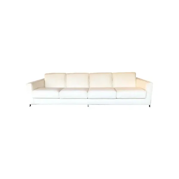 Divano Big Bob in pelle con sedute allungabili, Flexform 