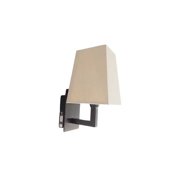 Quadra AP wall lamp in fabric (grey), Contardi image