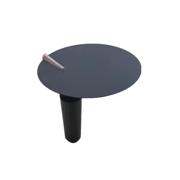Lampada da tavolo Luà LP disco regolabile (nero) 
