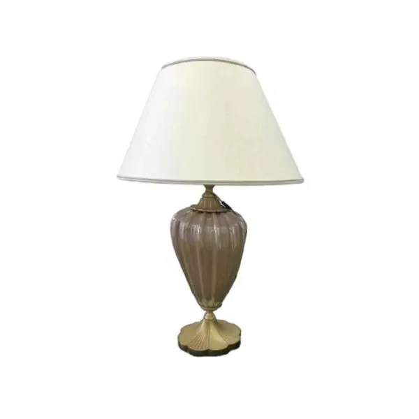 Table lamp in crystal and cotton, IPM light image