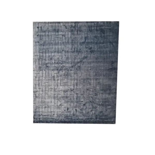 Loom 45559 wool and viscose rectangular carpet (blue), Cabib image