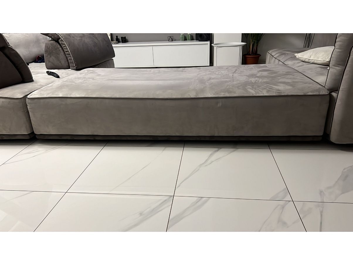 Divano Domino in tessuto grigio 7