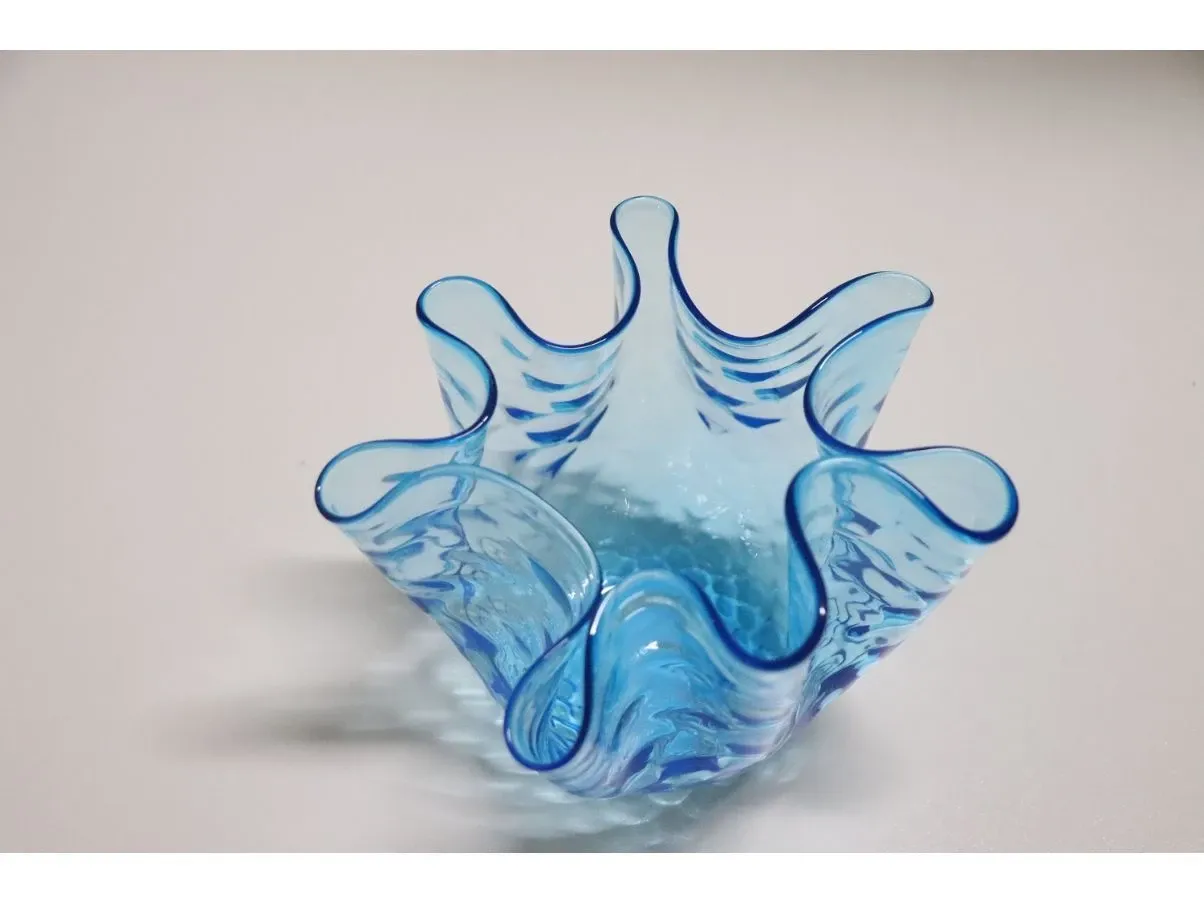Vintage Murano glass turquoise vase (1950s), 1