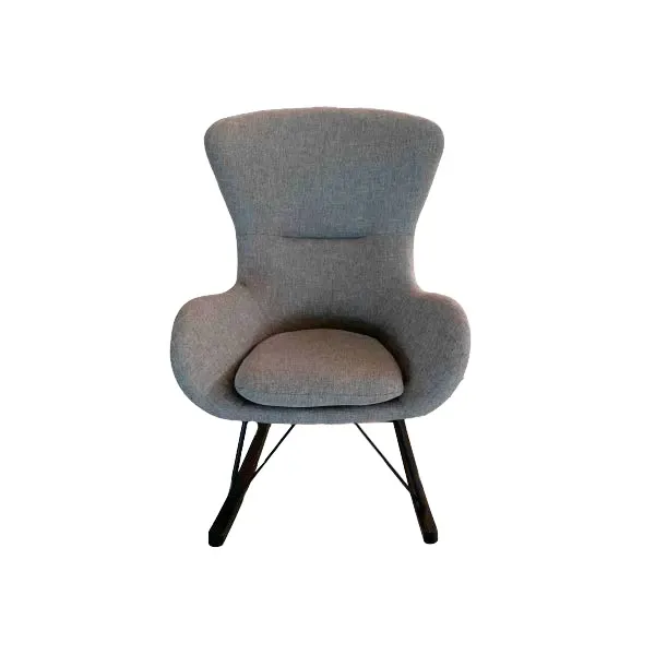 Otilia rocking armchair in fabric (gray), La Forma image