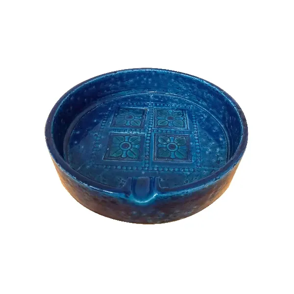 Rimini Blu ashtray in decorated ceramic (blue), Bitossi image