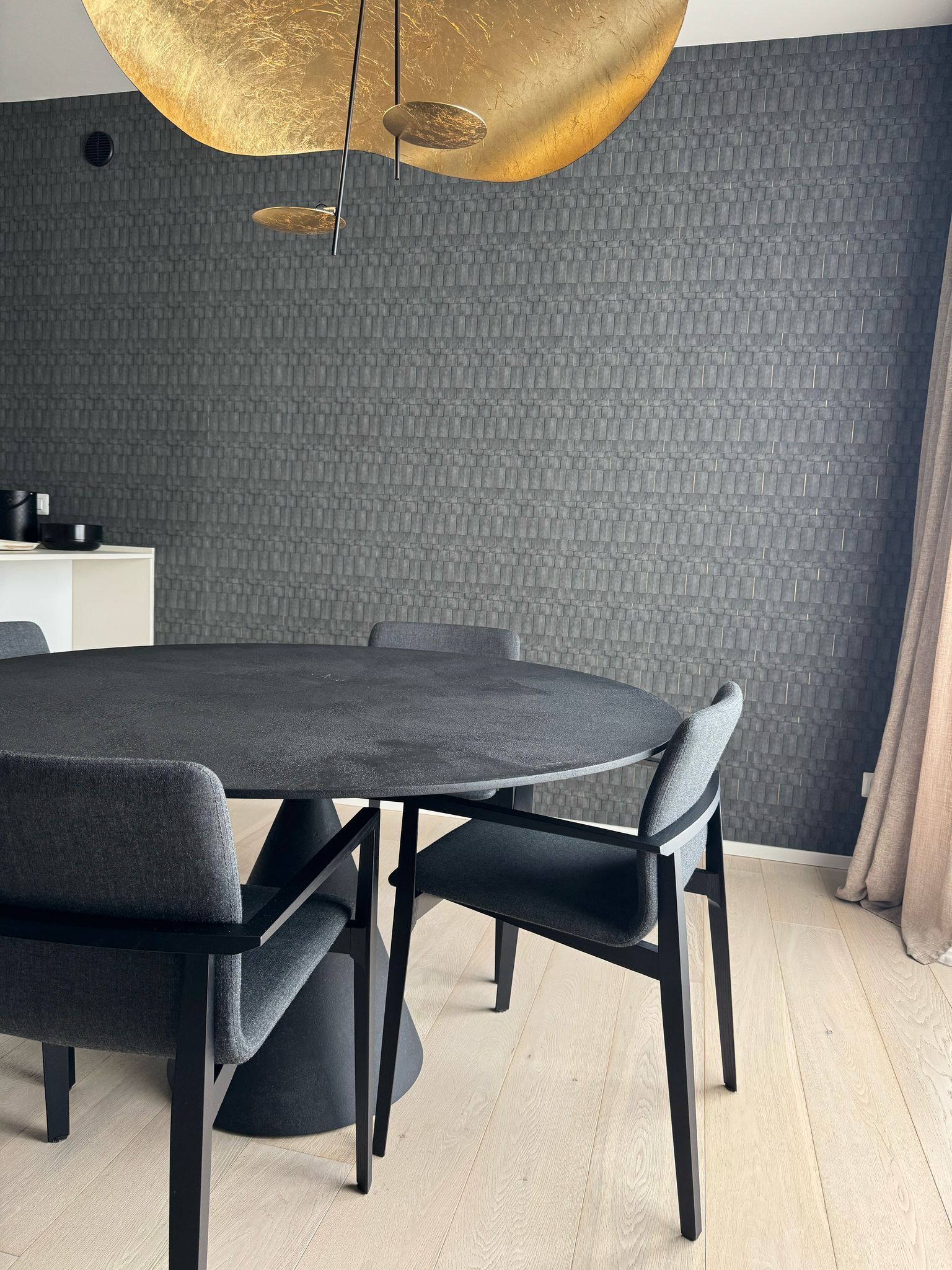 Set di 4 sedie/poltroncine Garda nere di Piero Lissoni, Porro  Side