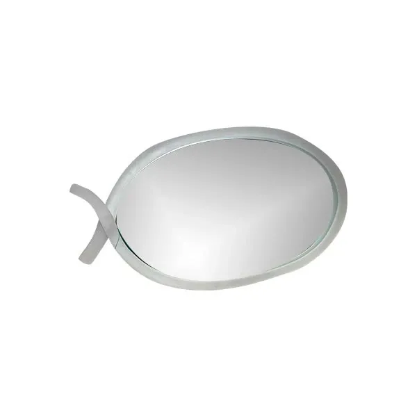 Fiocco mirror in etched and striped murano glass, Reflex image