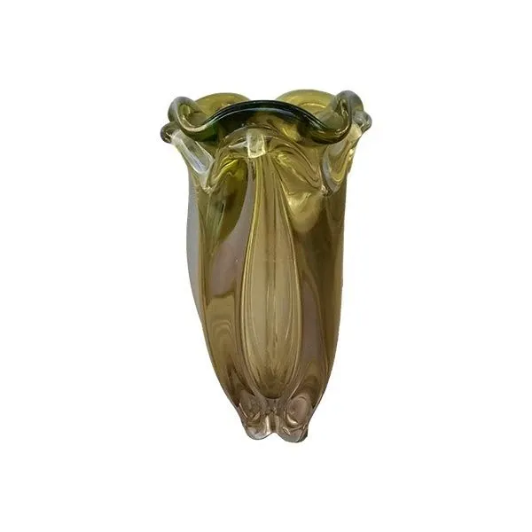 Green Murano glass vase, image