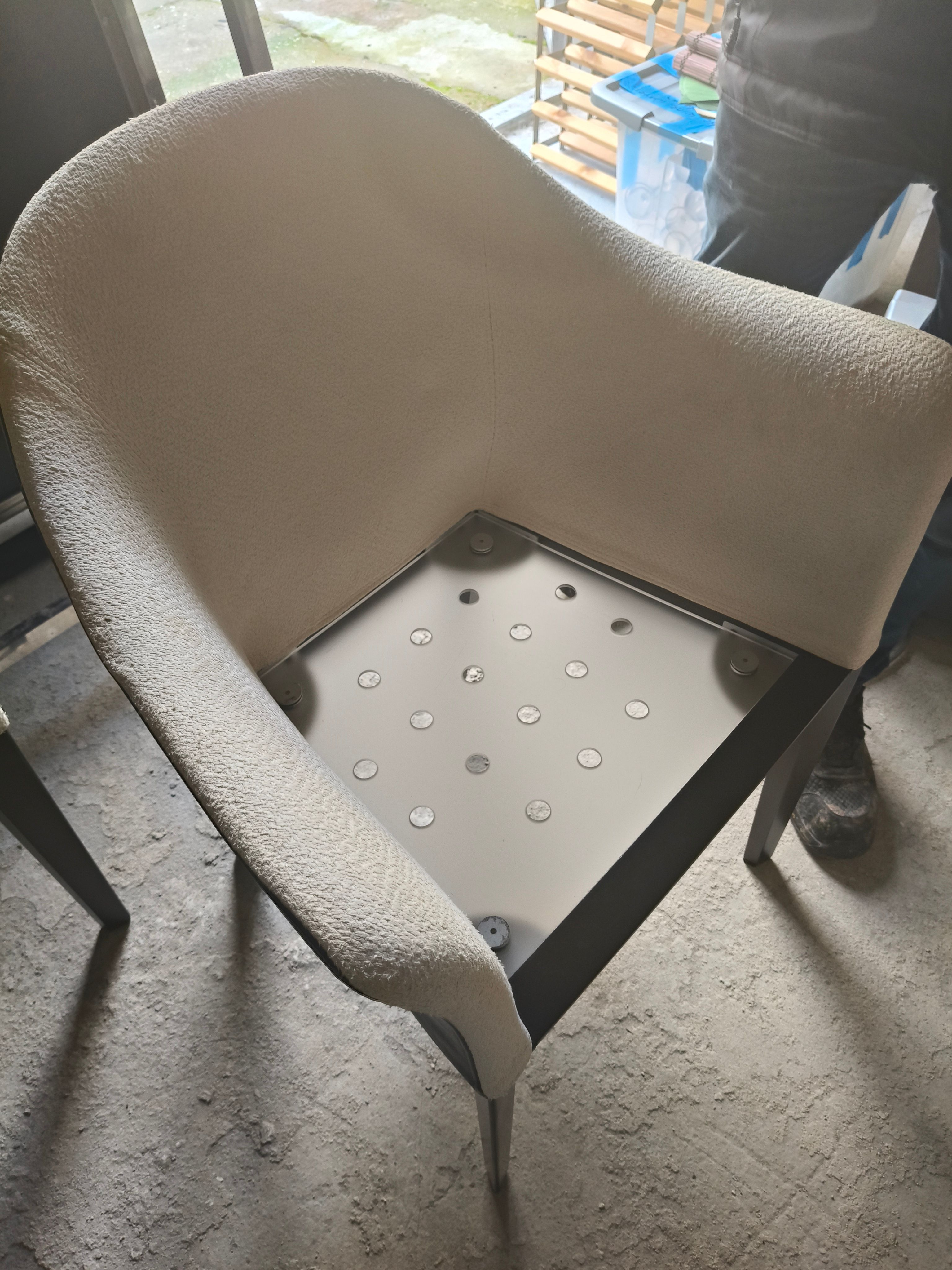 Set di 4 poltroncine Normal in pelle di Massimo Scolari Details