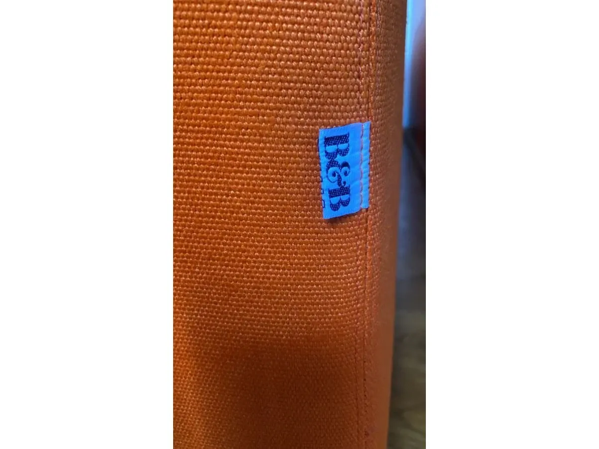 Charles 2 seater sofa in orange fabric, B&B Italia 1