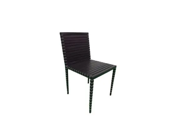 Sedia MM01 di Jean Nouvel con cinghie di cuoio 3