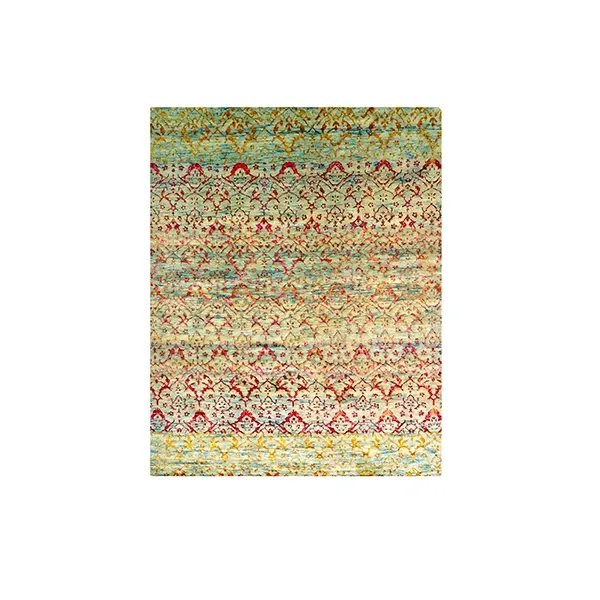 Tappeto rettangolare Agra 45084 lana e seta di bambù, Cabib 