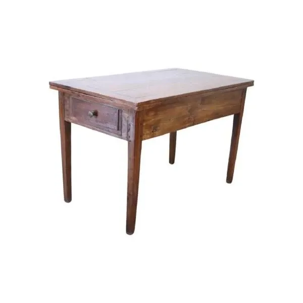 Vintage table in poplar and cherry wood (19th century), image