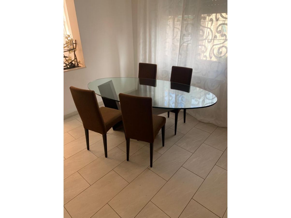 Set 4 sedie in tessuto marrone, Cattelan Side