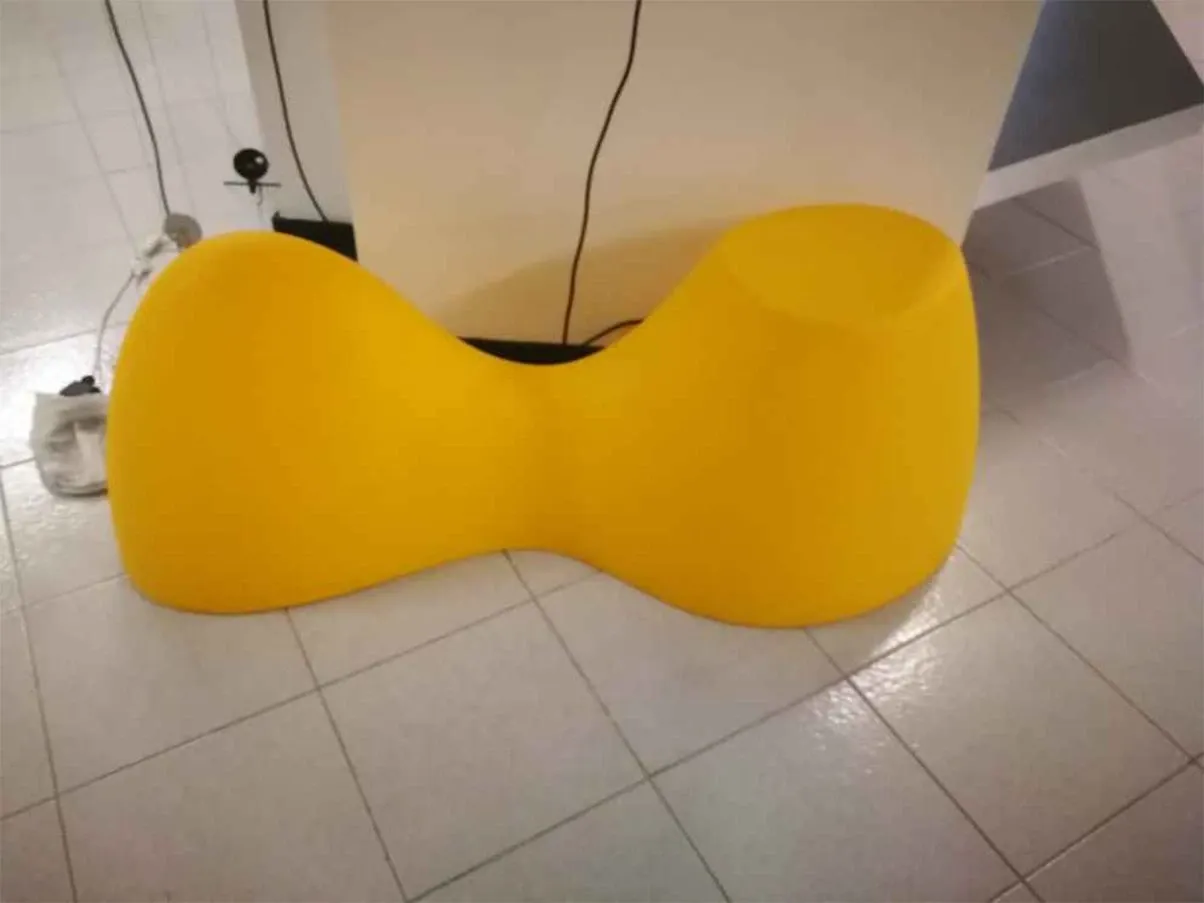 Lampada da terra Blob XXL in plastica (giallo), Foscarini 1